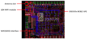 AM335x WiFi - Top Level Layout of OSD335x C-SiP and CY4343W 1DX Module