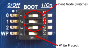 OSD32MP1-BRK Boot Mode Switches