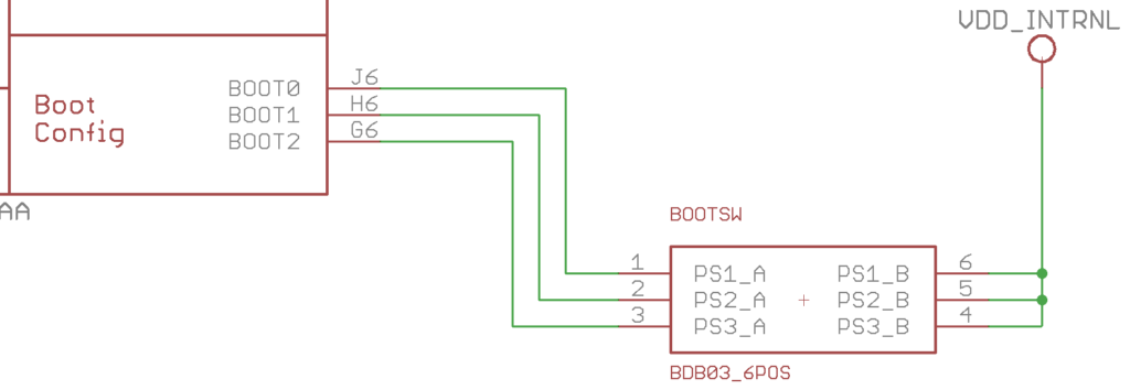 Boot configuration example (VDD_INTRNL = VDD output rail)