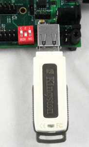 USB Flash Drive Connected to OSD32MP1-RED