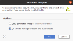 Create HDL Wrapper Dialog