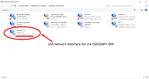 OSD32MP1-BRK RNDIS Interface