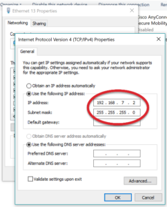 RNDIS Network Configuration