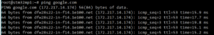 OpenSTLinux Ping Google.com